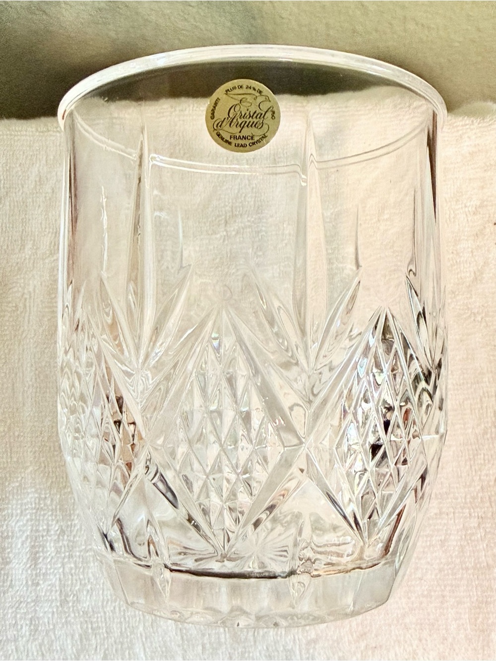 Vintage Cristal d'Arques Salzburg "Old Fashioned" vase made in France.